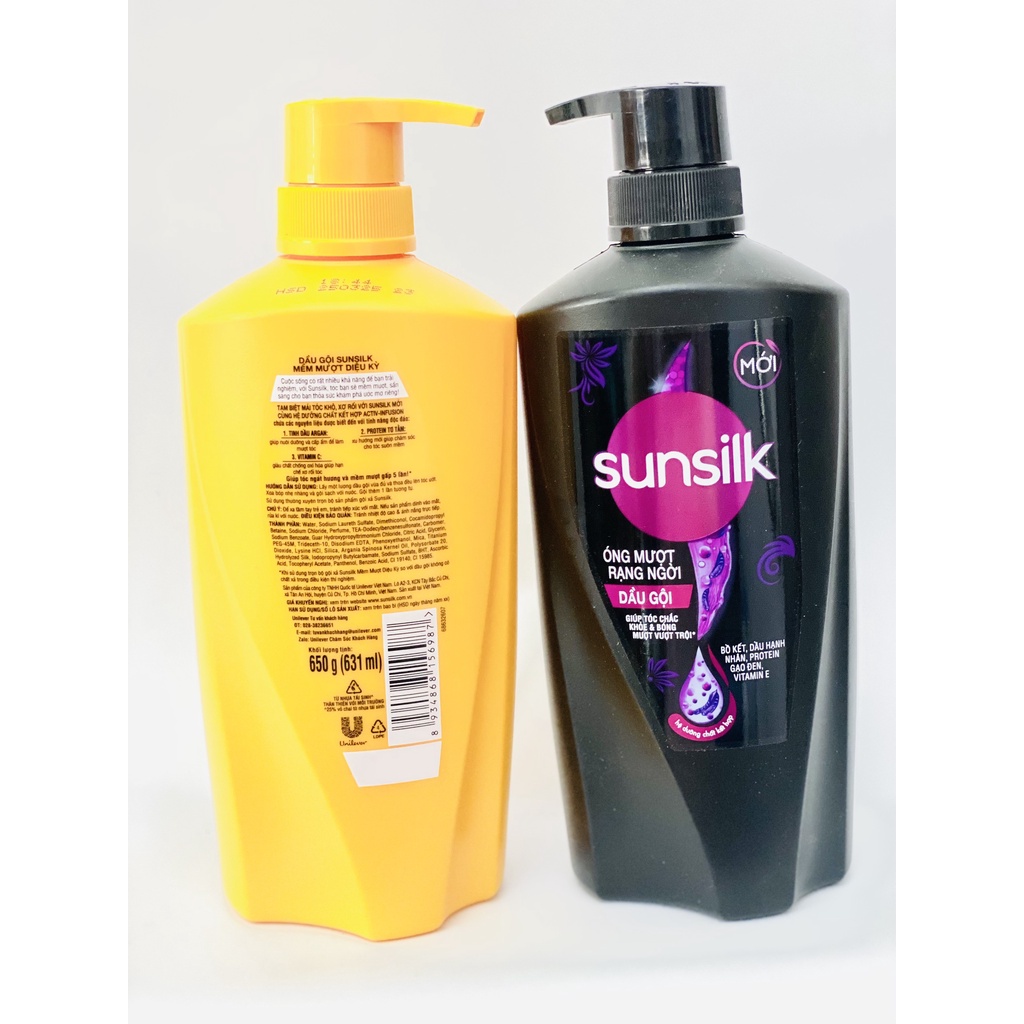 Dầu Gội SUNSILK Làm Mềm Mượt Tóc 650G