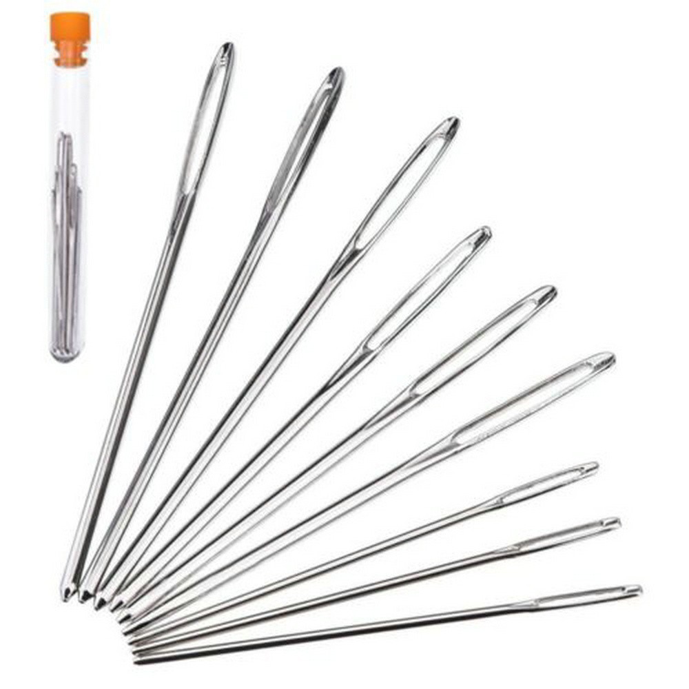 9 mũi kim thêu vá bằng thép không gỉ 3 cỡ