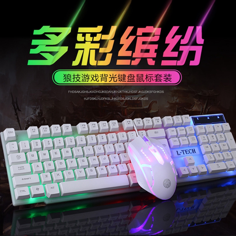 Bộ Bàn Phím+chuột Gaming Có Đèn Led Nền Cho Pc