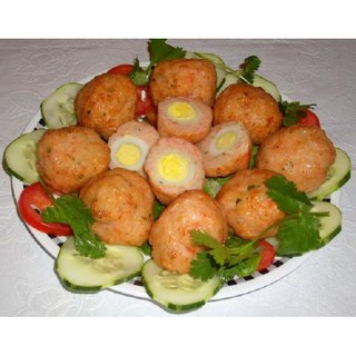 Cá viên trứng cút 100 Gram