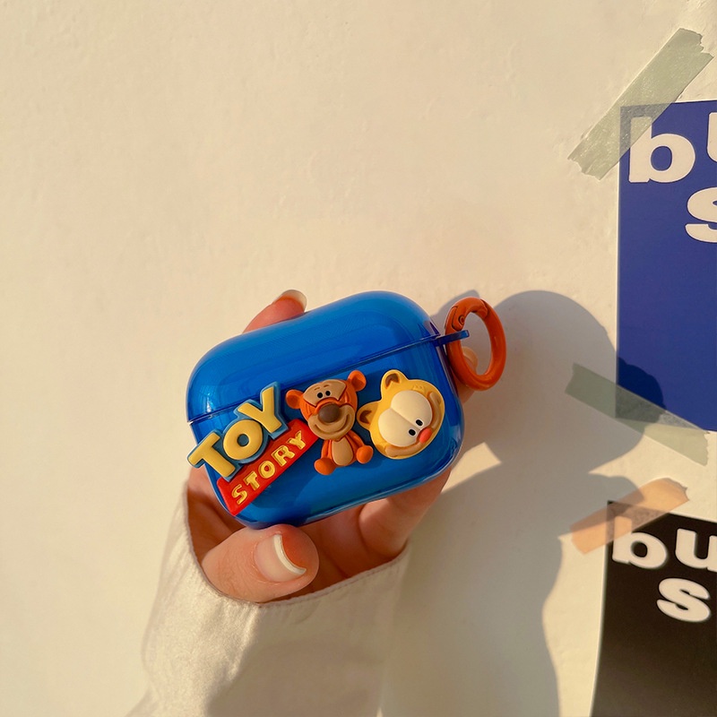 Vỏ Bảo Vệ Hộp Sạc Tai Nghe Bluetooth Họa Tiết Hoạt Hình Bằng Silicon Chống Rơi Cho Airpods Pro3 1 / 2