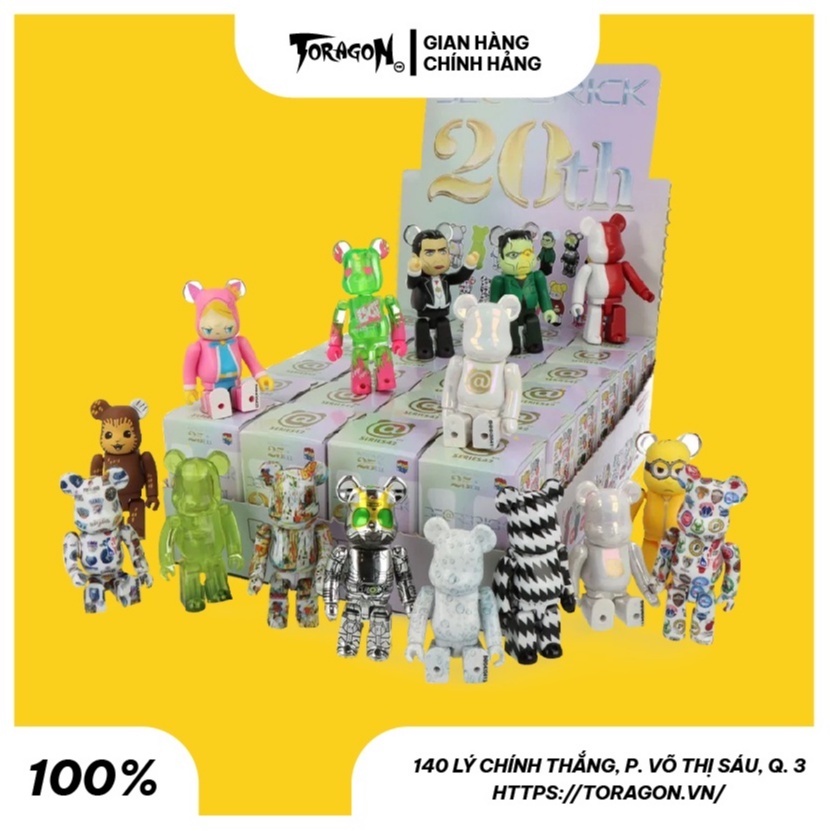 Blindbox Bearbrick Serie 42, đồ chơi mô hình sưu tầm, mô hình gấu, cao 7cm, hộp ngẫu nhiên_ToragonHE