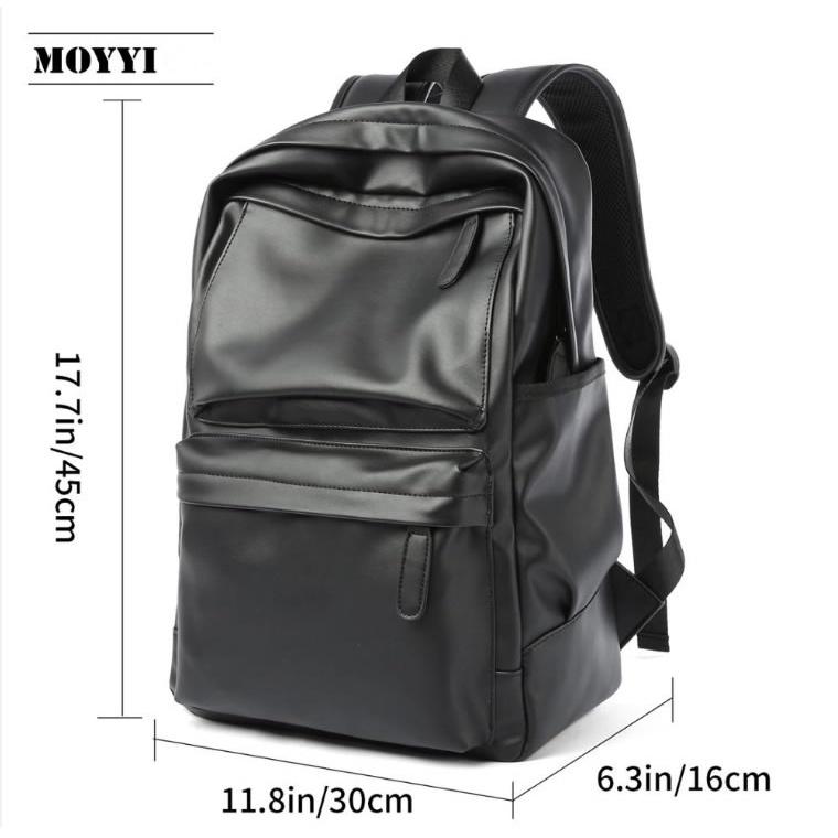 Ba Lô Nam Balo đi học du lịch bằng da pu chống thấm nước thời trang cho nam