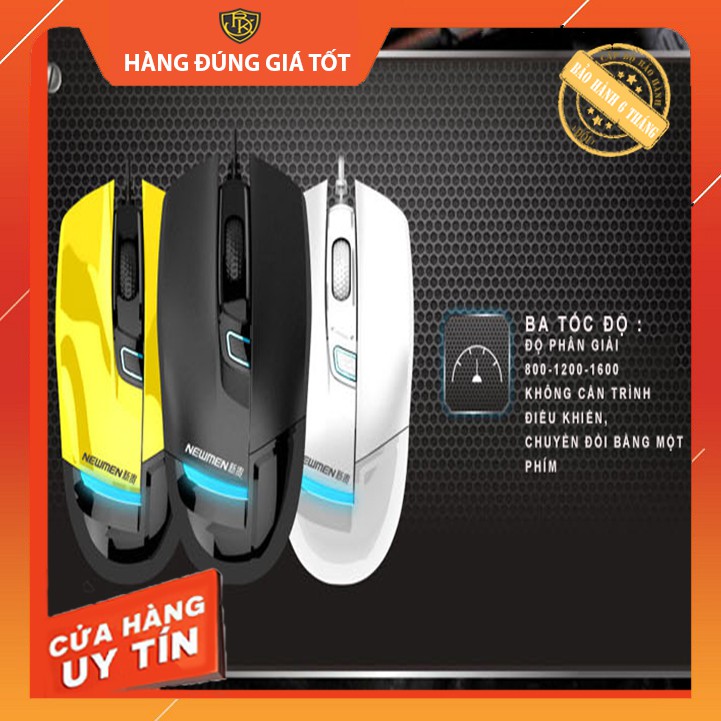 [ BH 1 Đổi 1 ] HÀNG CHÍNH HÃNG - Chuột có dây chuyên Game - Newmen G10