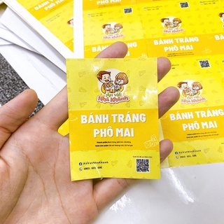 5 tờ A3 tem dán in theo yêu cầu ( được cắt bế sẵng)