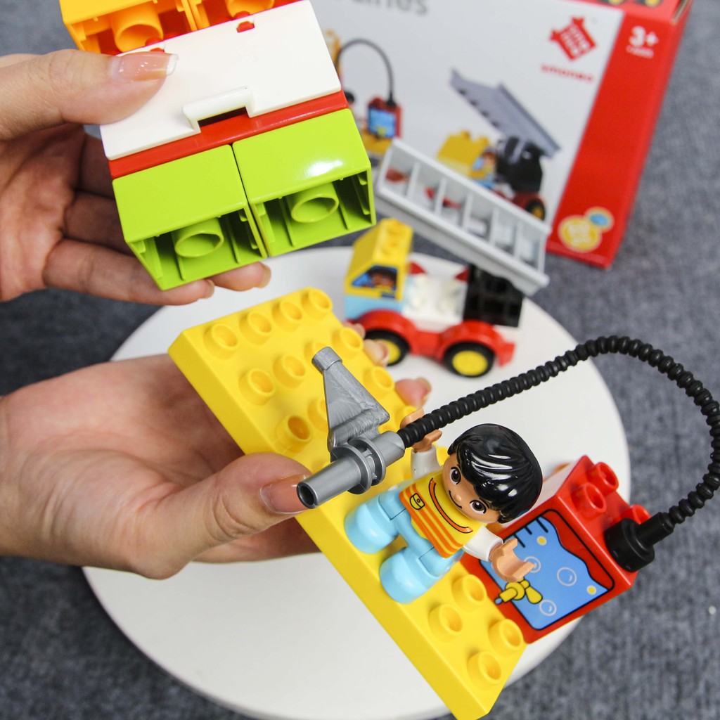 Bộ đồ chơi lắp ghép smoneo duplo miếng to Cửa hàng bánh ngọt Smoneo 33 chi tiết Toyshouse - 55003 cho bé từ 3 tuổi