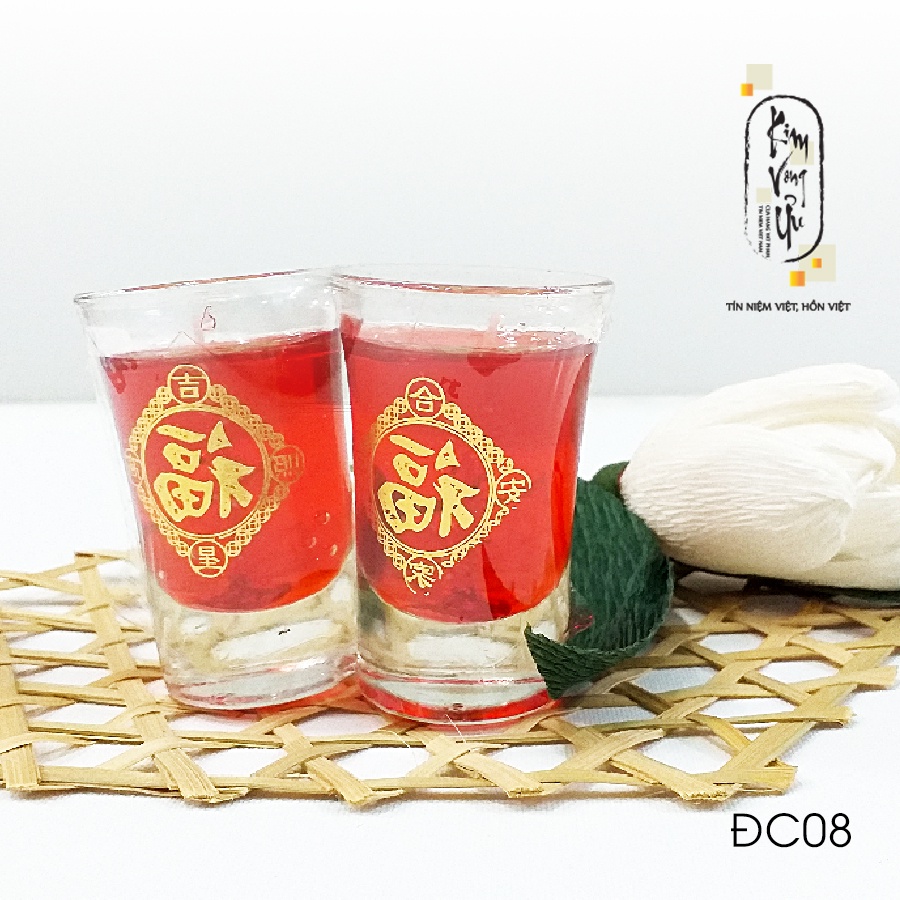 Đèn cầy ly cúng Chung Rượu ĐC08 cao 7cm