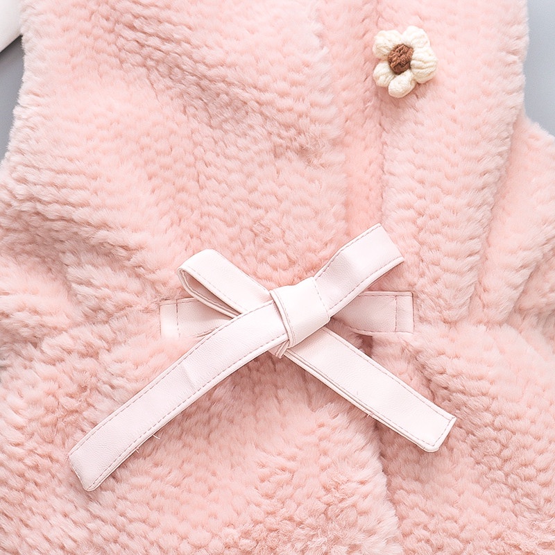 Áo Khoác Không Tay Thoải Mái Thời Trang Thu Đông Cho Bé Gái 1-5 Tuổi
