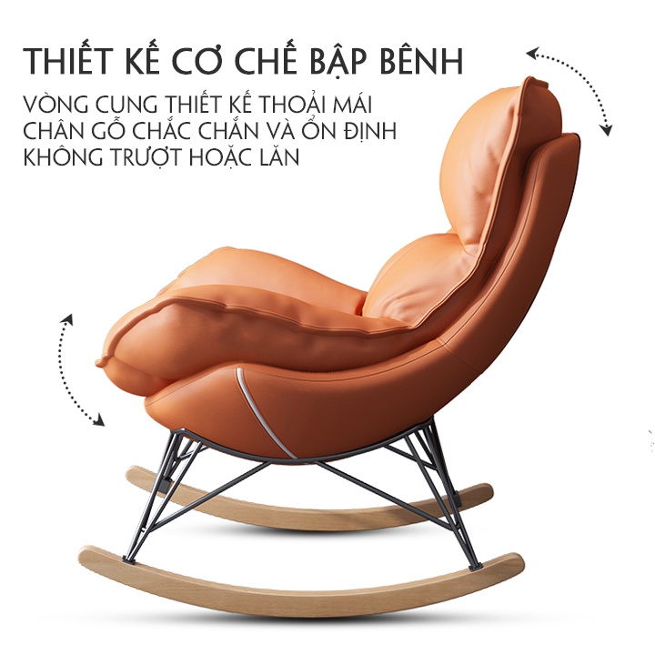 Ghế Sofa Bập Bênh Thư Giãn, Sofa Lười Đơn Cao Cấp Đa Năng Bảo Hành 1 Năm