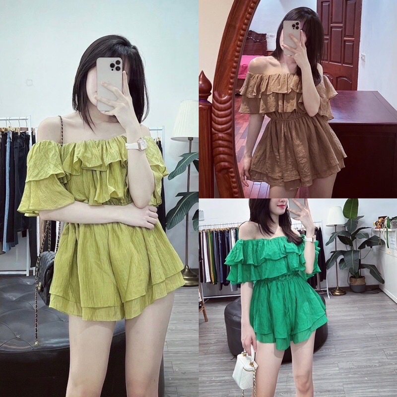 Jum đũi bèo tầng trễ vai tiểu thư 4 màu