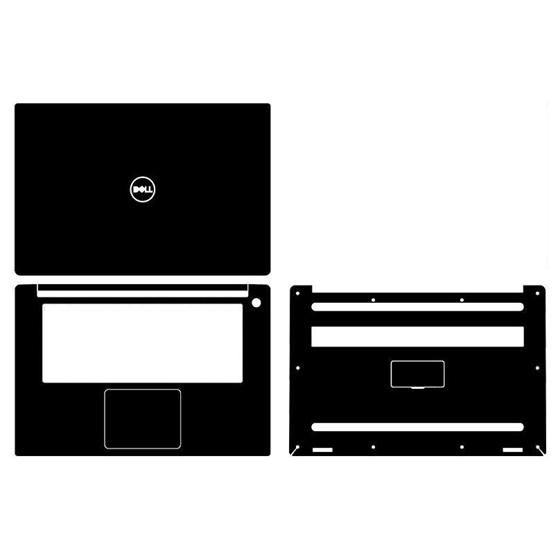 Miếng dán vinyl sợi carbon màu đen trang trí laptop Dell XPS 15 9570/XPS 15 7590/XPS 15 9575/XPS 15 9500/XPS 13 9365
