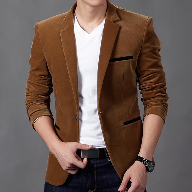 🍒 Áo khoác nam một nút thon gọn phù hợp với áo khoác blazer Hàn Quốc