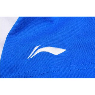 Áo Lining cổ tròn trắng xanh