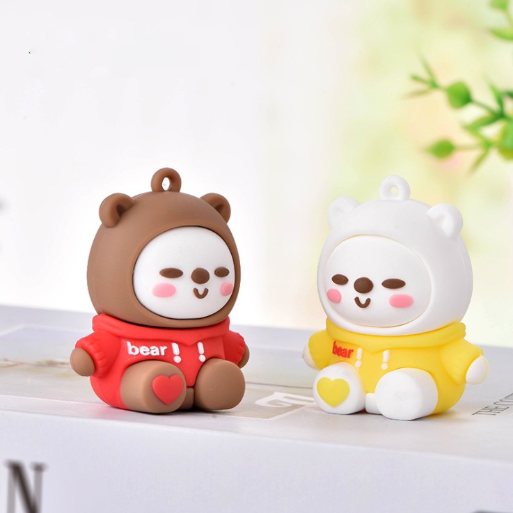 Búp bê hình Gấu cute cho các bạn làm Jibbitz, móc khóa, DIY