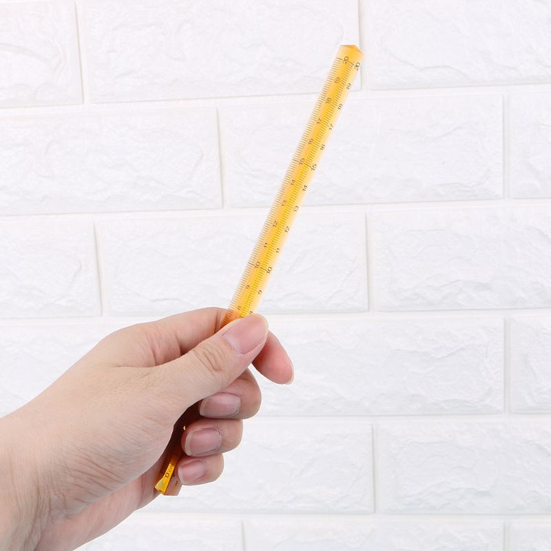 Thước Đo Khoảng Cách 0-20cm Bằng Acrylic Trong Suốt Di Động Tiện Dụng Cho Họa Sĩ