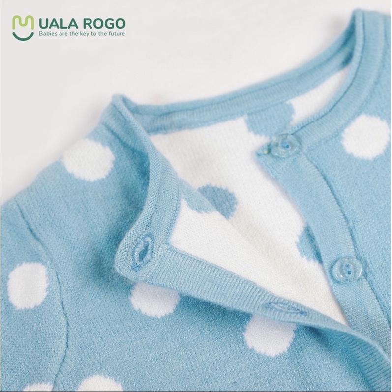 [UALAROGO] Áo khoác len chấm bi UR7022