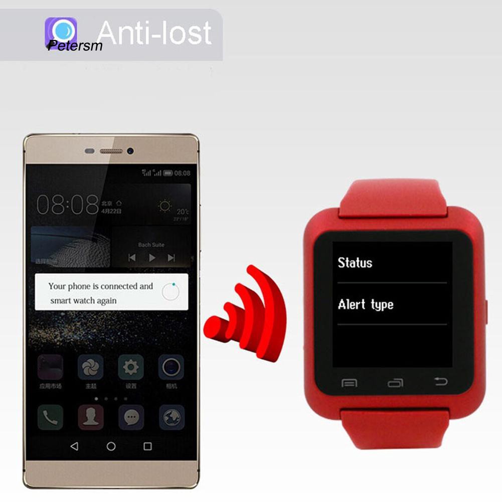 Đồng hồ bluetooth U8 thông minh đeo cổ tay có hỗ trợ thông báo cuộc gọi/ theo dõi giấc ngủ và đo độ cao tiện dụng