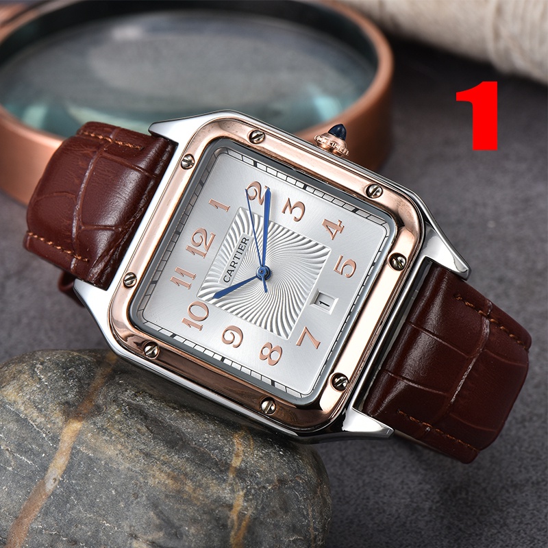 Đồng Hồ Đeo Tay Nam Có Lịch Ngày Dây Da Sang Trọng