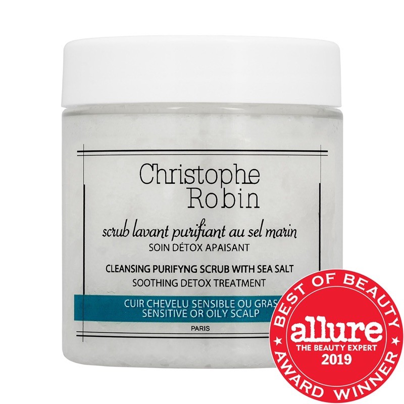 Muối tẩy da chết da đầu thành phần muối biển Christophe Robin Purifying Scalp Scrub with Sea Salt