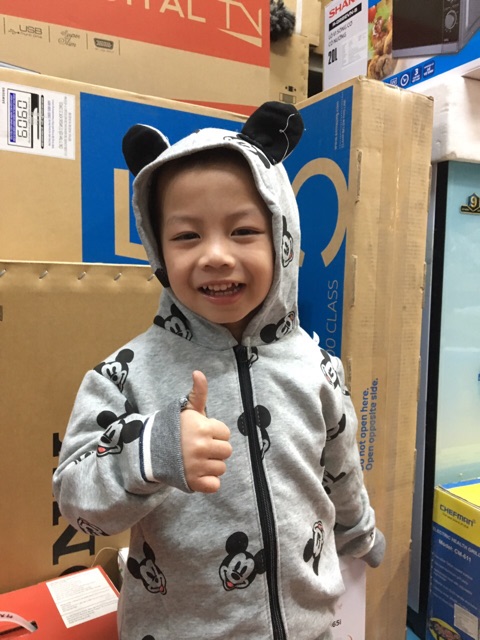 Bộ nỉ bông có mũ mickey 12-18 kg ( hình thật 100%)