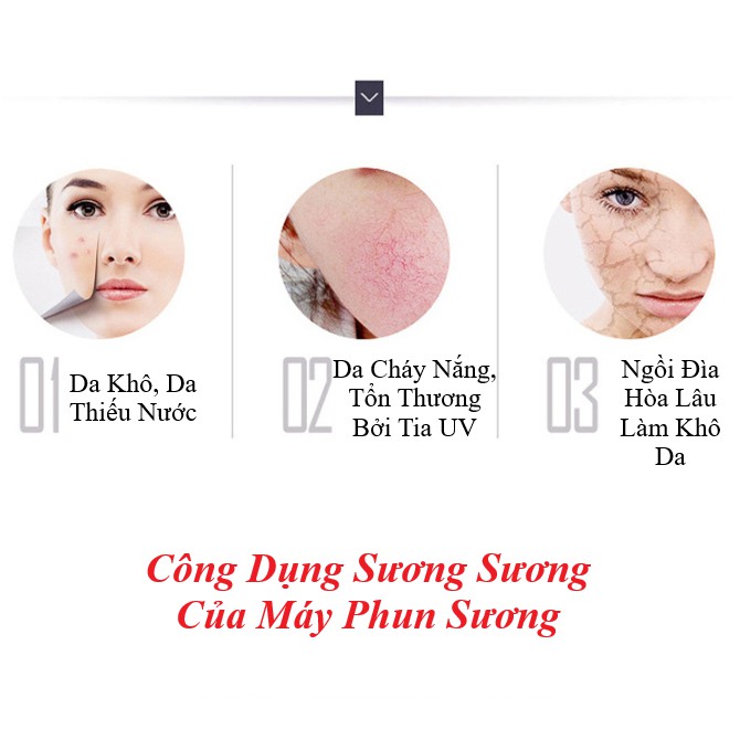 Máy Phun Sương Mini Cầm Tay Công Nghệ Nano Thiêt Kế Ngộ Nghĩnh