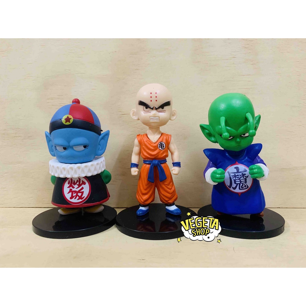 Mô hình Dragon Ball - Krillin Chiaotzu Chanxu Oolong Uron Pilaf Piccolo Son Gohan Songohan - Bán lẻ - Cao 10~12cm