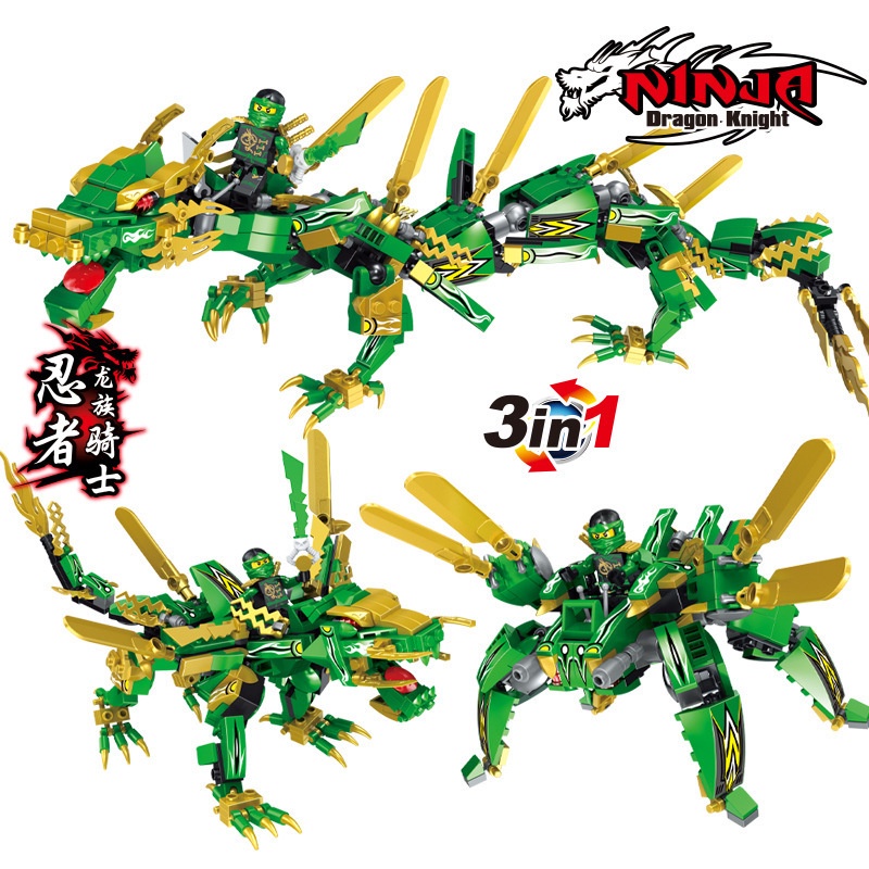 Đồ Chơi Lắp Ráp  Dragon Ninja Go - Hsanhe Rồng 3 In 1