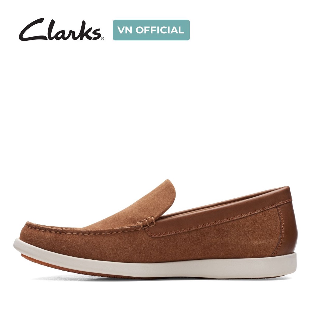 Giày Lười Nam CLARKS Ferius Creek Màu Nâu