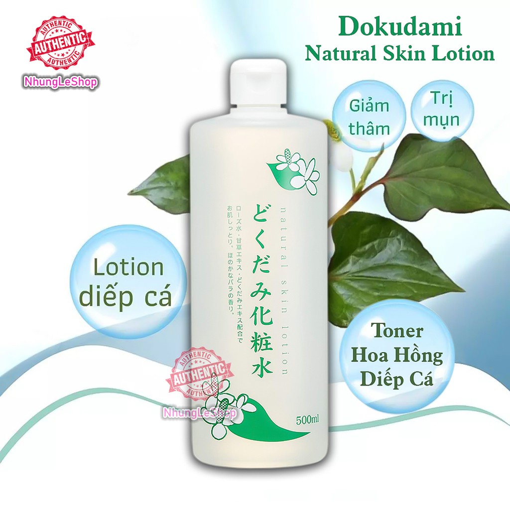 Nước Hoa Hồng Diếp Cá Lotion Dokudami Ngăn Ngừa Mụn Toner 500ml [Hàng Nội Địa Nhật]