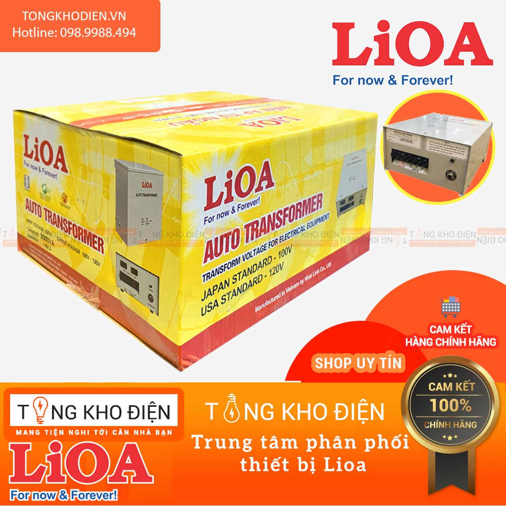 Biến Áp Đổi Nguồn LiOA 3000VA (Nguồn Vào 220V / Nguồn Ra 100-120V)