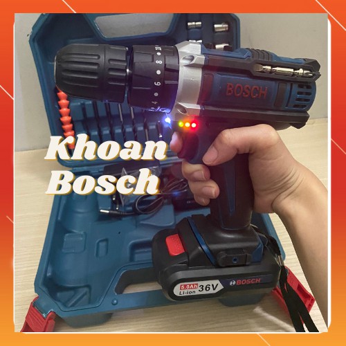 Máy Khoan Pin Bosch 36v 3 chức năng kèm 29 phụ kiện
