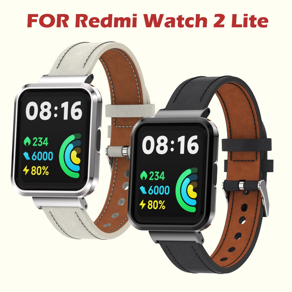Dây Đeo Thay Thế Chất Liệu Da Bò Cho redmi Watch 2 Lite