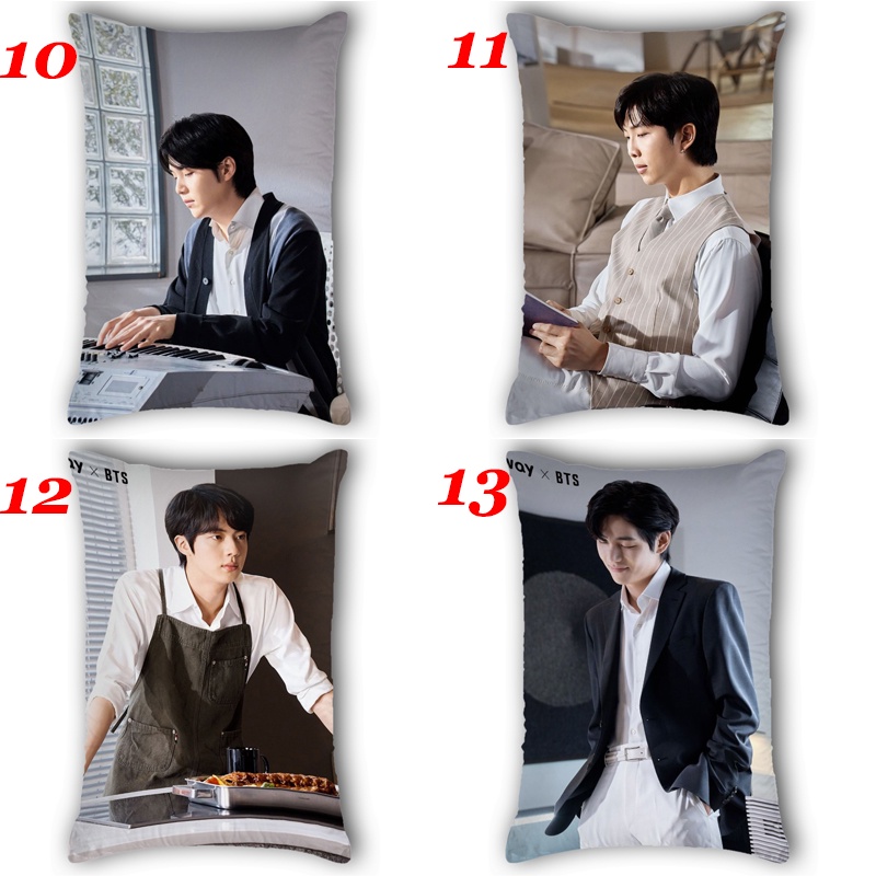 Vỏ Gối Chữ Nhật Một Mặt In Hình BTS Bangtan Boys Dalmjung Polyeste Trang Trí Nhà Cửa