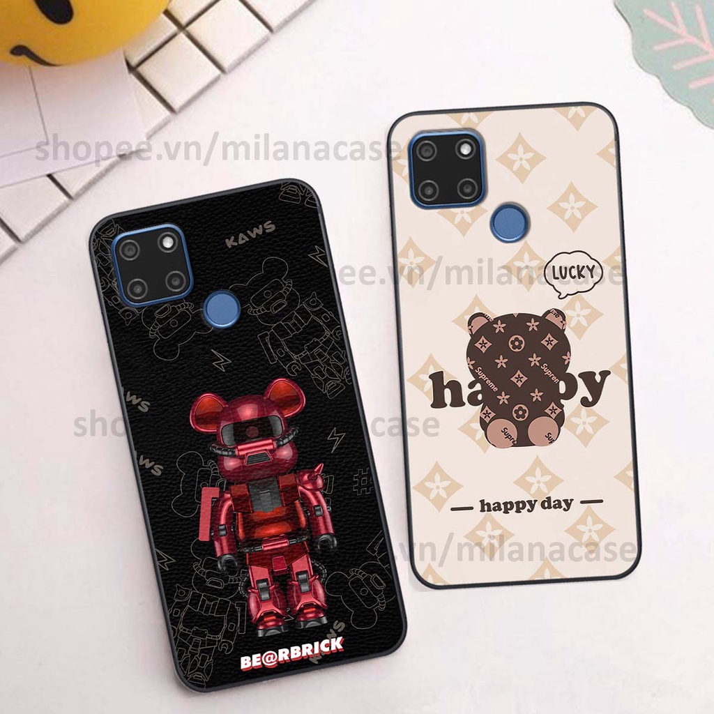 Ốp Realme C12 / C15 gấu be@rBrick gấu Teddy Kaws siêu đẹp, phong cách, cá tính