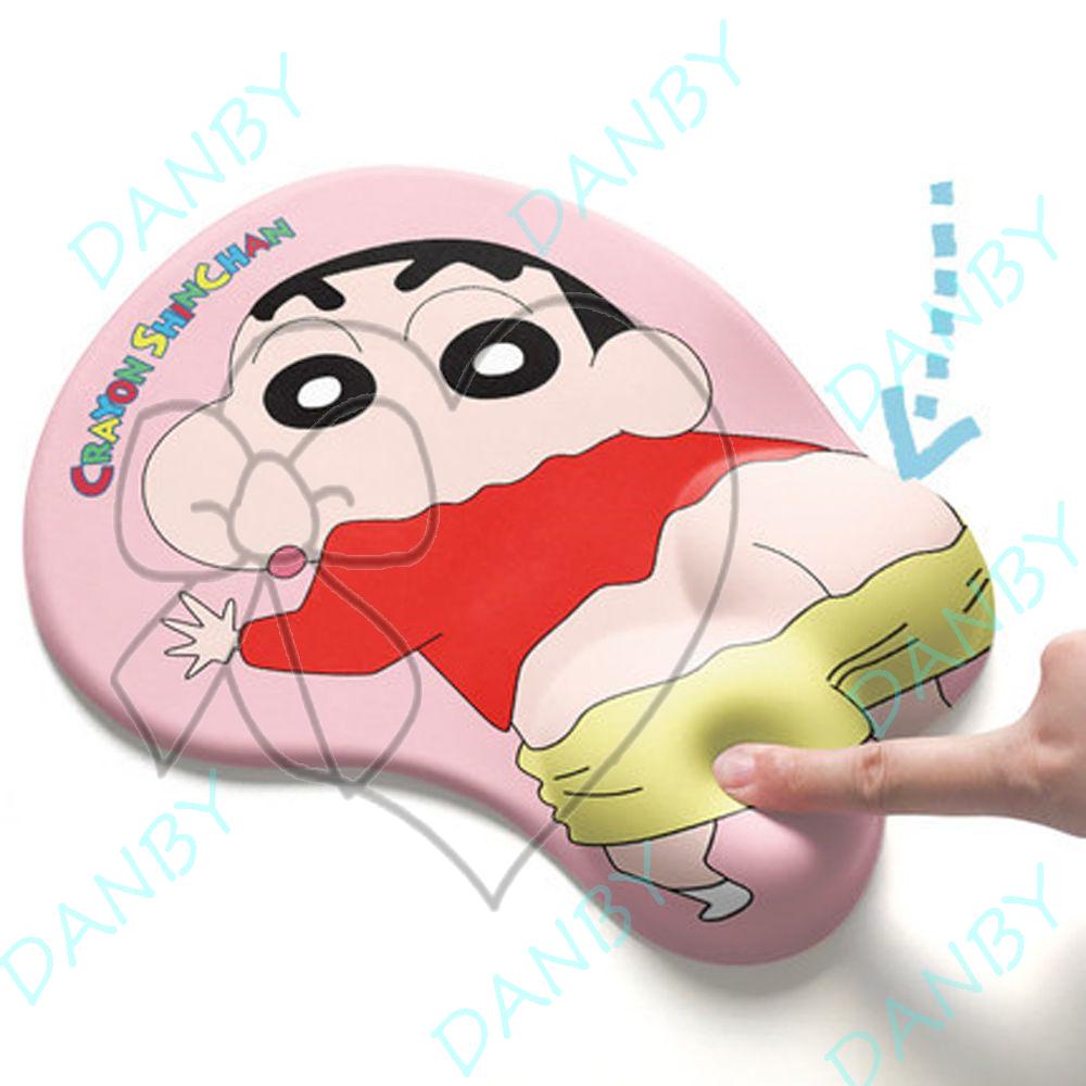 Darby Thảm Lót Chuột Hỗ Trợ Cổ Tay Thoải Mái Khi Chơi Game In Hình Cậu Bé Bút Chì Shin-chan