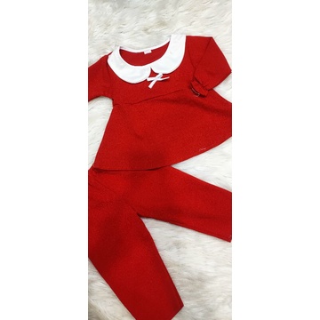 Bộ tay dài quần dài thun cotton cho bé size nhí