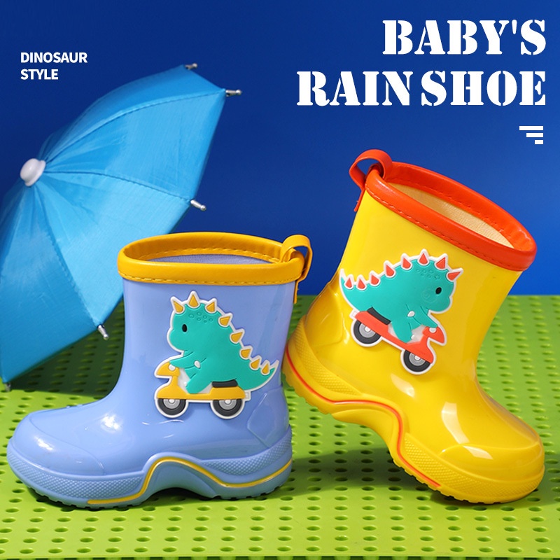 Giày bốt đi mua Amila giữ ấm bằng PVC đáng yêu cho trẻ em