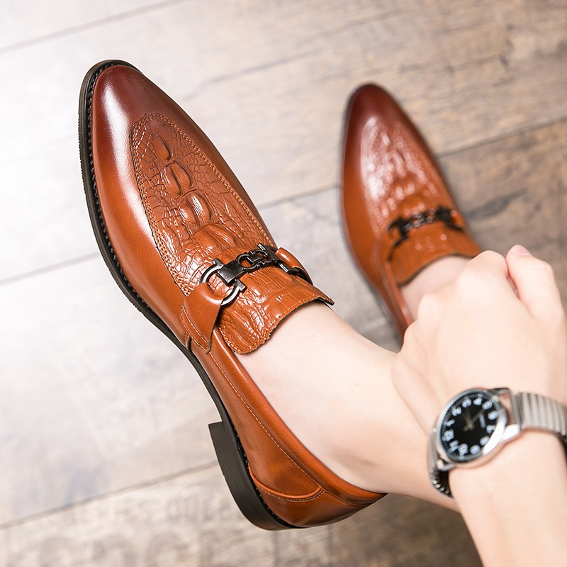 Giày trang trọng nam Oxford giày lười nam giày da giày nam giày da giày cưới giày đen giày cỡ lớn 45