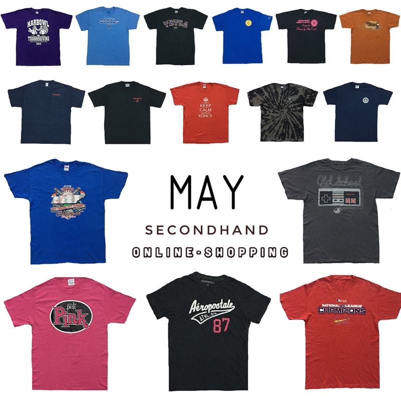 Áo thun Secondhand_Hình Print Đẹp đã qua giặt ủi