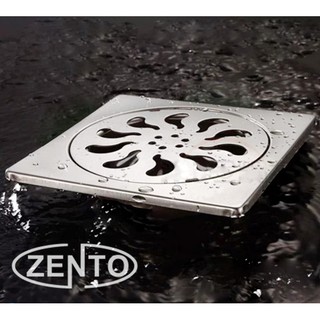 Phễu thoát sàn inox Zento TS121 (12x12cm)