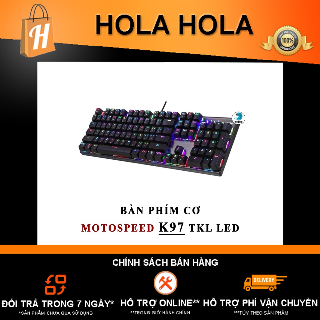 [Mã SKAMA06 giảm 8% đơn 250k]Bàn phím cơ Motospeed K97 TKL LED Blacklight Gaming Keyboard