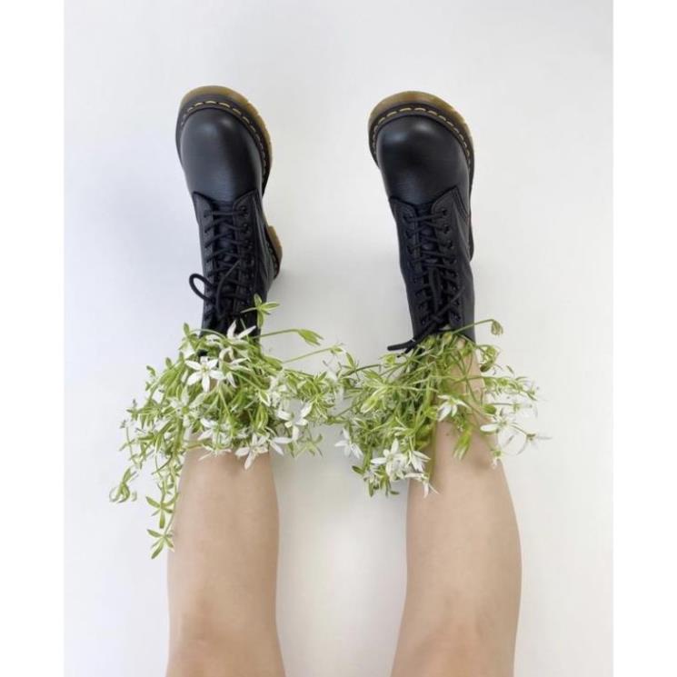 Giày Boots Dr Marten đen cổ cao nữ 👍 🖇