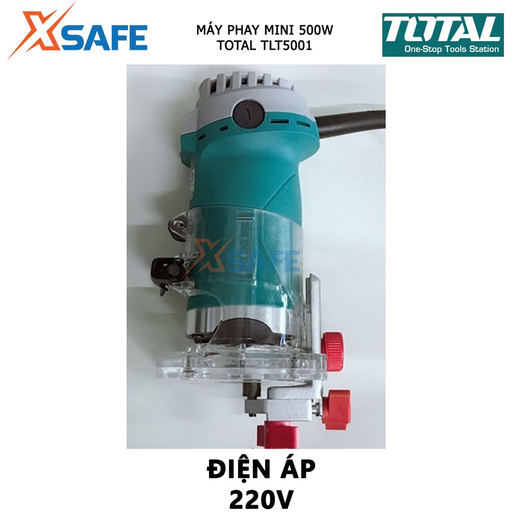 Máy phay mini đa năng TOTAL TLT5001 220-240V, công suất 500W, dùng phay, cắt các bề mặt phẳng