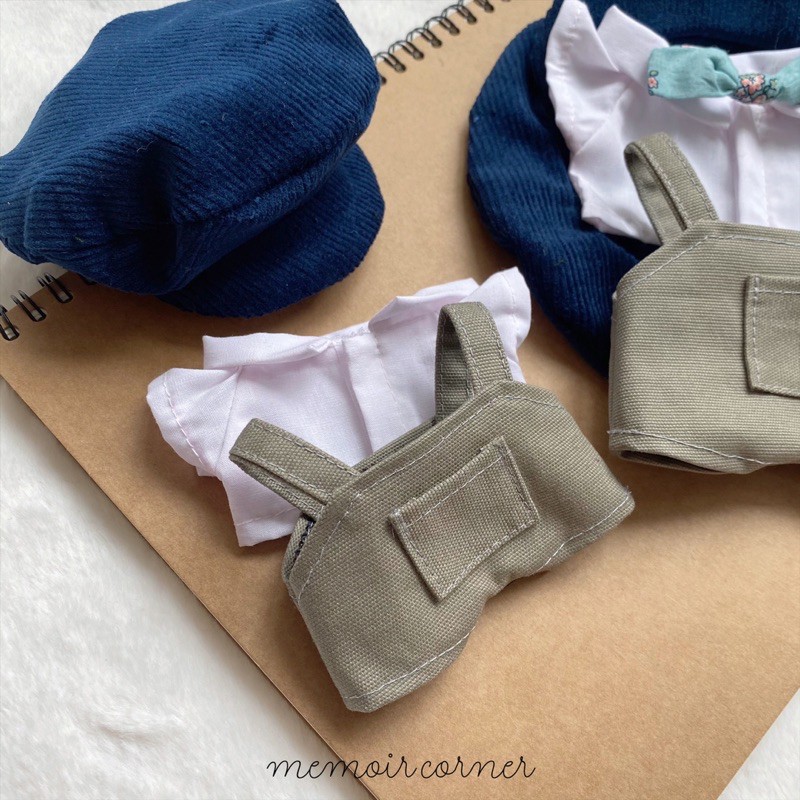 Outfit Doll 15cm &amp; 20cm - Olive Pile Bibs