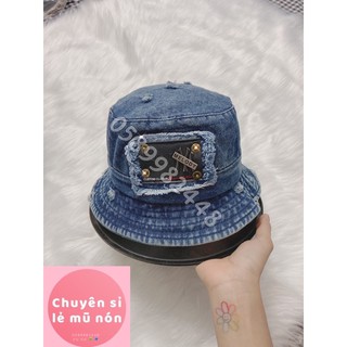 NÓN BUCKET TAI BÈO CỤP MẠC SẮT JEANS