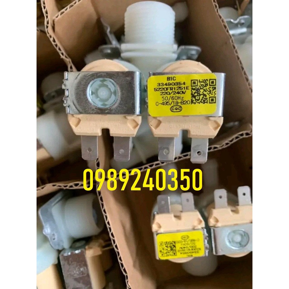 Van cấp nước đôi máy giặt LG, Samsung cửa trước, lồng ngang chính hãng