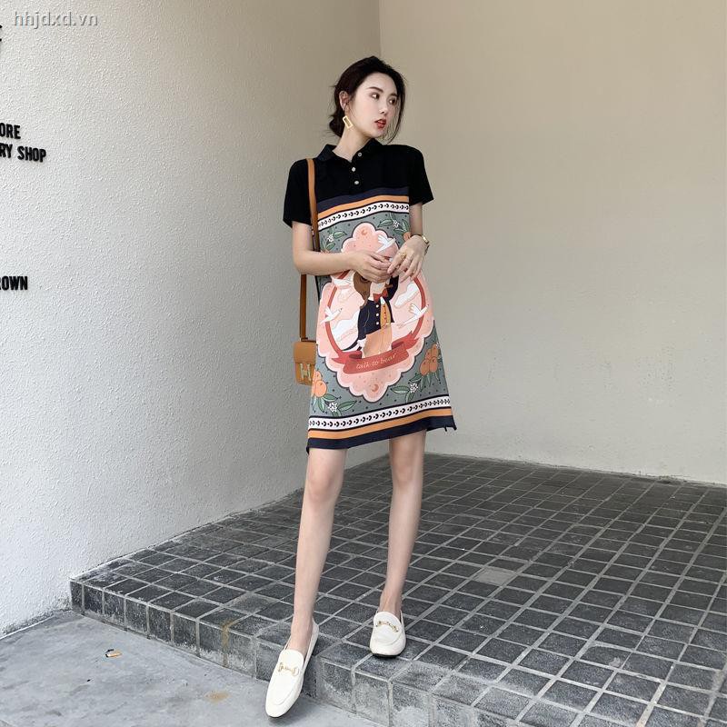 Đầm Polo Ngắn Tay In Họa Tiết Hoạt Hình Xinh Xắn Dành Cho Nữ 2020 | BigBuy360 - bigbuy360.vn