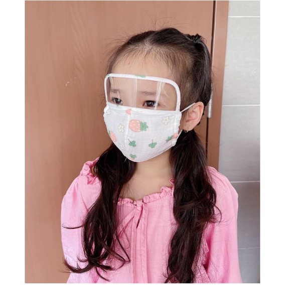 Khẩu trang kính cho bé trai và gái chống bụi, giọt bắn