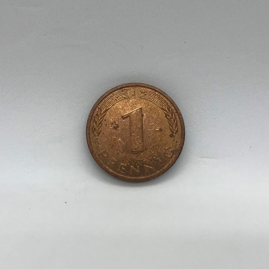Đồng Xu Lưu Niệm 1 PFENNIG May Mắn Của Đức