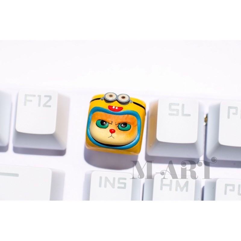 Keycap - Nút Bàn Phím Gaming - Nút Bàn Phím Cơ Mặt Mèo Hờn Dỗi  - Minion - KC018